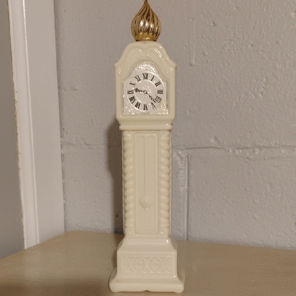 Vintage Avon Grandfather Clock Shaped Perfume Bottle